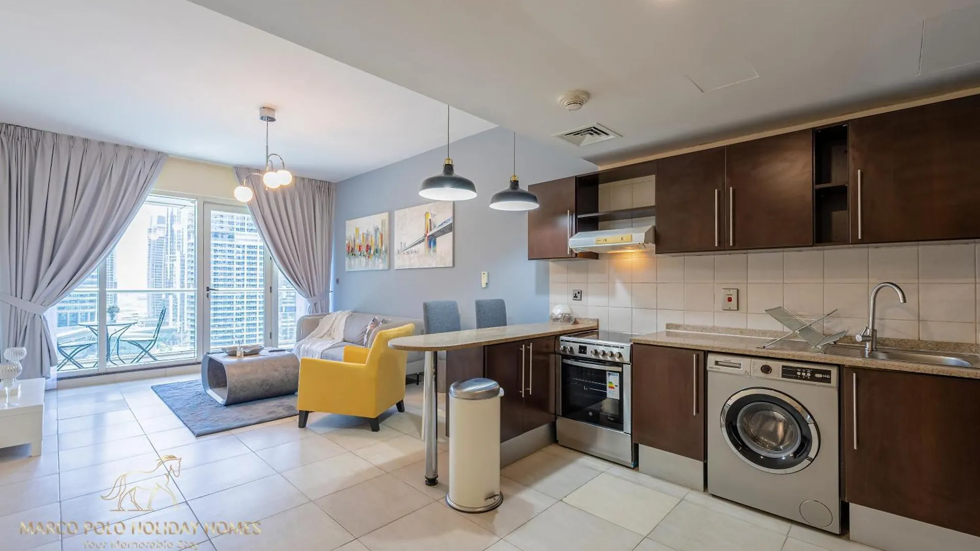 Apartment Marco Polo - Striking Lake Views At Jlt , 1 Bedroom 2 Balconies Dubai